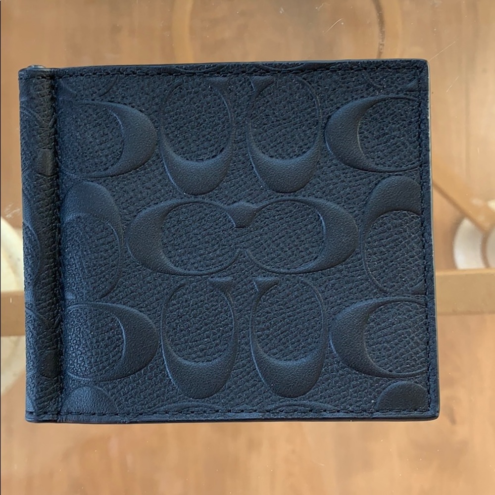 Money clip Bi fold in signature leather